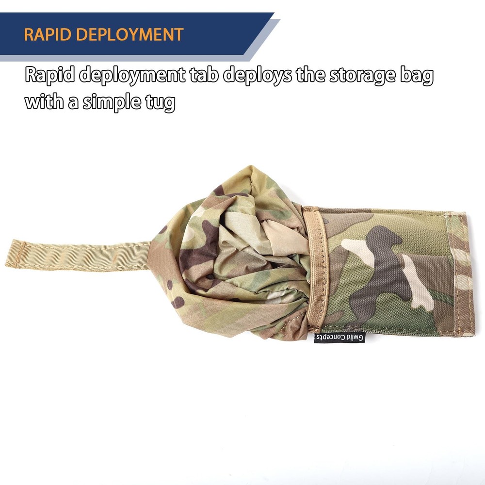 MOLLE Dump Pouch, Tactical Mag Dump Pouch, Ultralight Foldable Pouch for Batt...