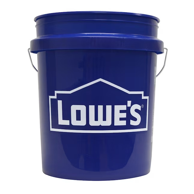 Lowe's 5-gallon Plastic Blue General bucket
