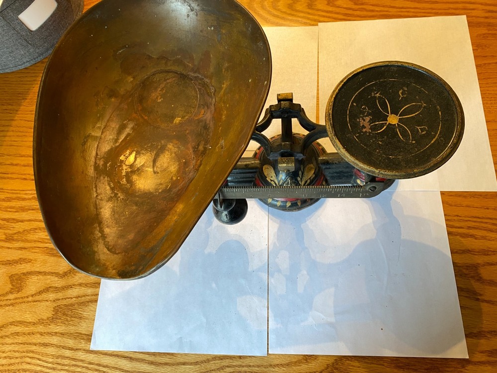 KITCHEN BALANCE WEIGHT SCALE ANTIQUE