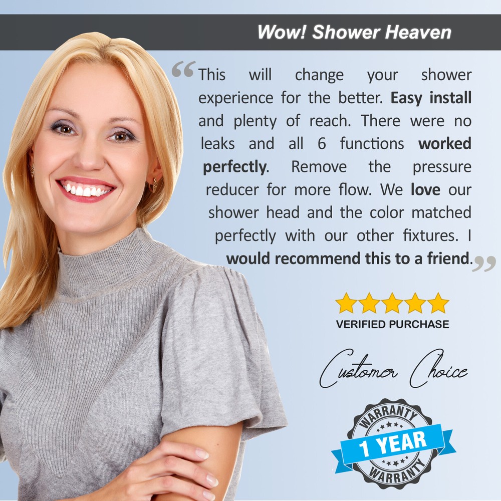 6 Function Handheld Shower Head (Aqua Elegante) - Polished Brass - 2.5 GPM