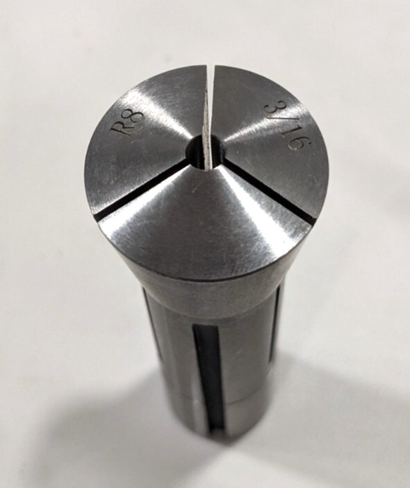 R8 Round Collet 3/16" 7/16-20 Drawbar Thread Steel 231-4712
