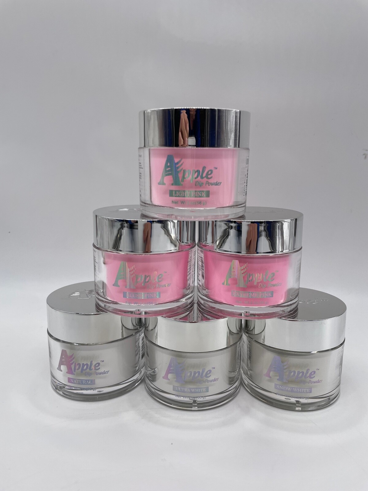 Apple Dipping French DIP Powder System Collection Ombre Pink & White MADE IN USA