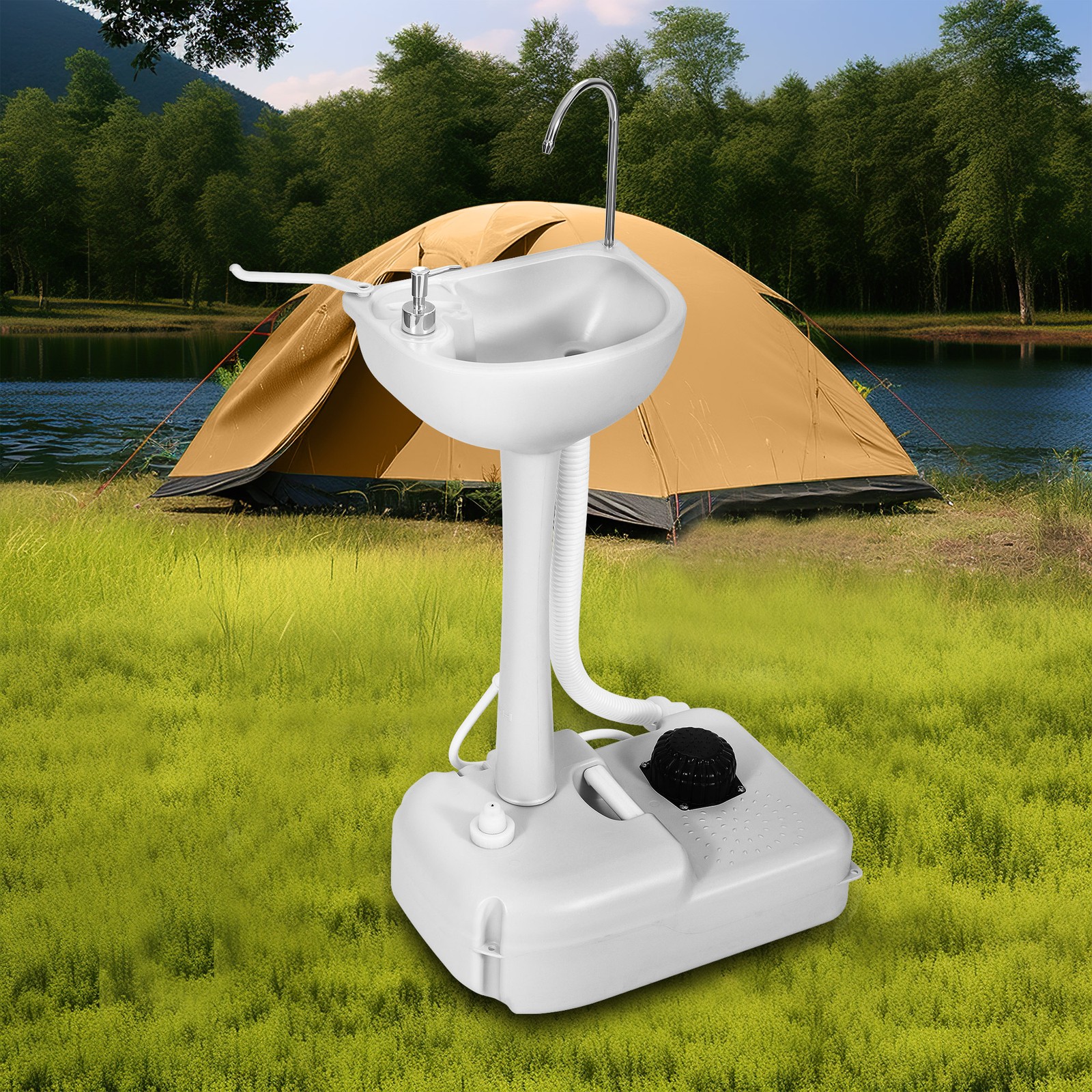 4.5 GAL Collapsible Camp Sink - Portable Hand Wash Station for Garden & Outdoor