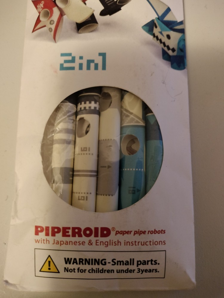 PIPEROID Guyzer & Bean 2-in-1 Paper Pipe Robot Craft Kit