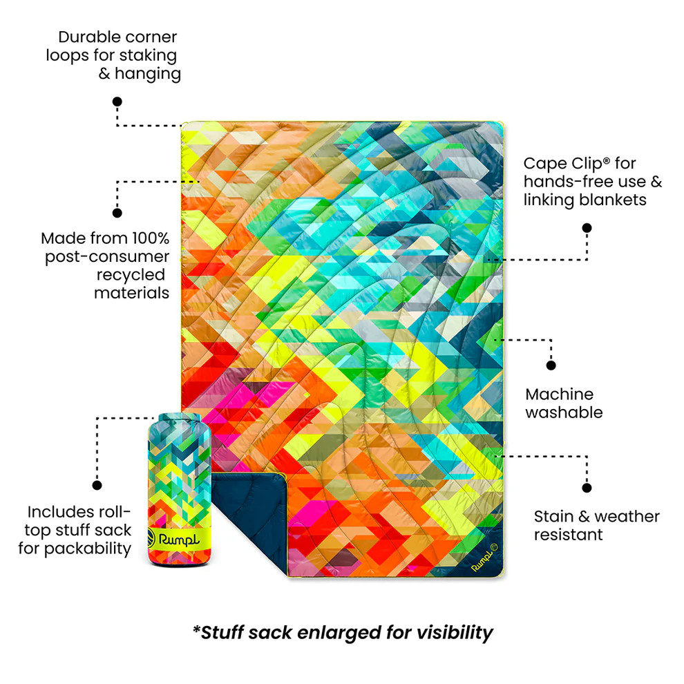 Rumpl Puffy Blanket: Geo Fresh