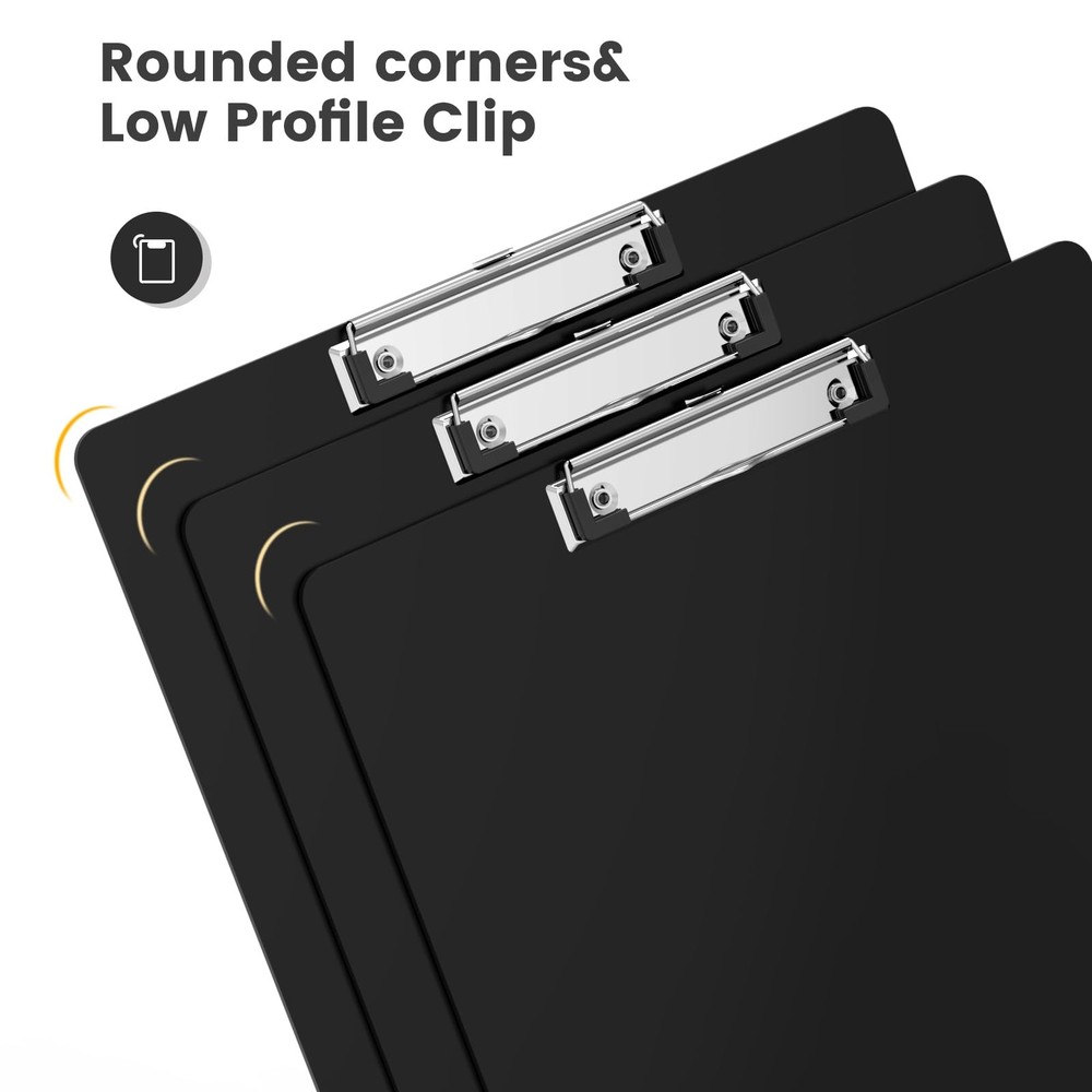 Macroclo Extra Large 11x17 Clipboards, Plastic Black Drawing 1 Pack,