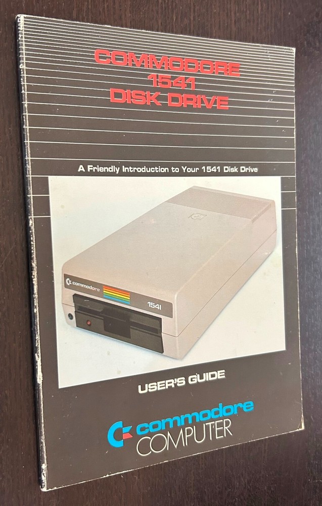 COMMODORE COMPUTER 1541 DISK DRIVE Users Guide Manual (1982) -- Vintage (B)