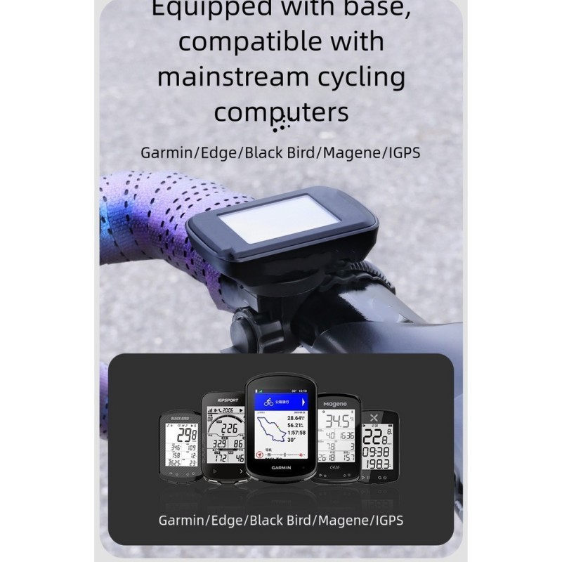 Multifunction Bicycle Computer Mount for GARMIN and Action Camera Support