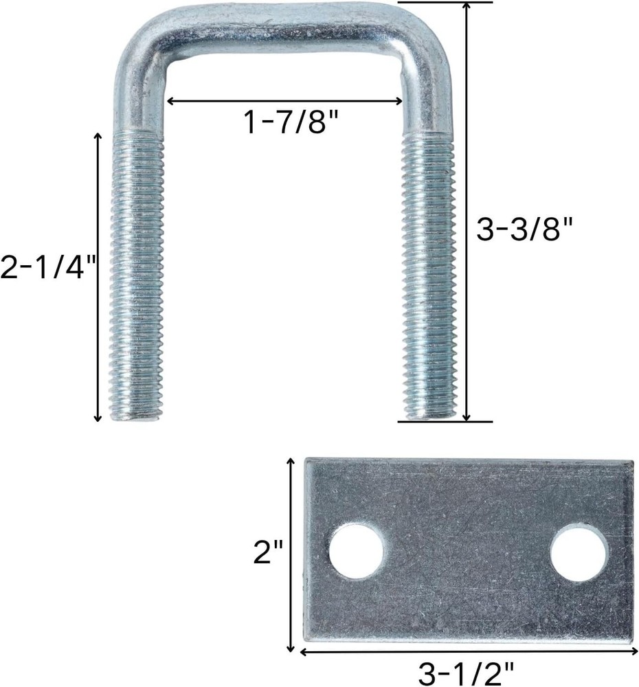 4 pack Leaf Spring Clamp Kit with 3" Leaf Spring Clamps for Truck,Locks Leaf ...