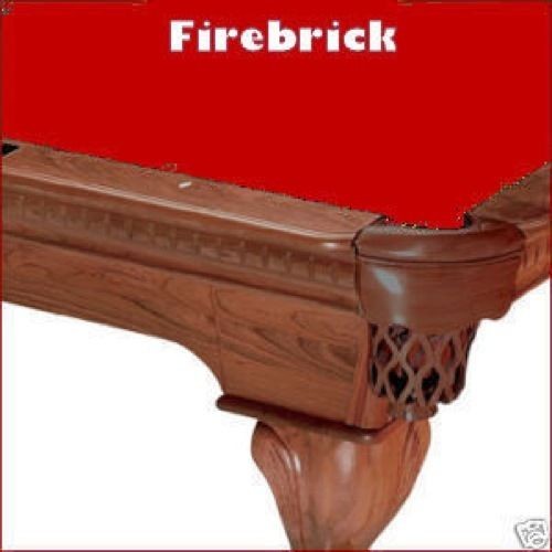 8' Pro Oversized Firebrick ProLine Classic Billiard Pool Table Cloth Felt
