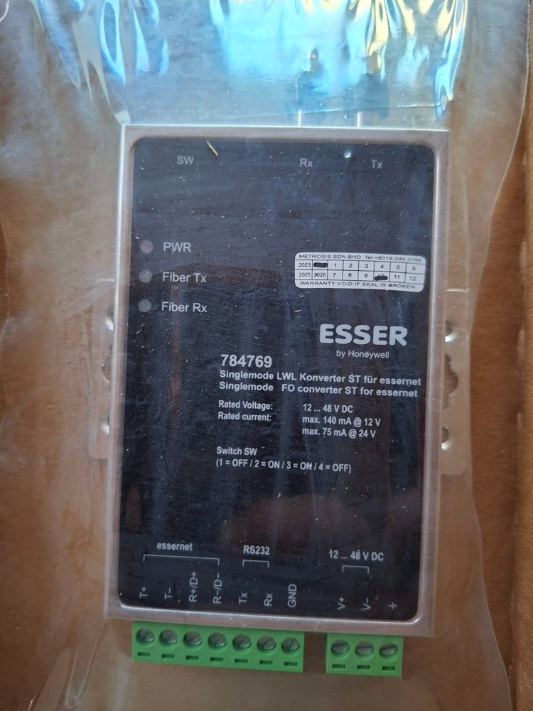 Esser 784769 Singlemode FO converter ST + Esser FX808332 Module