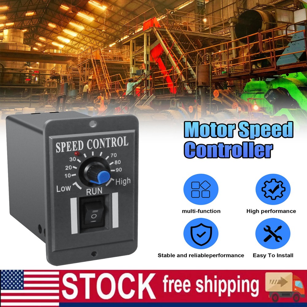 Easy Operations with Reversible Switch DC Motor Speed Controller 6A PWM 10-60V