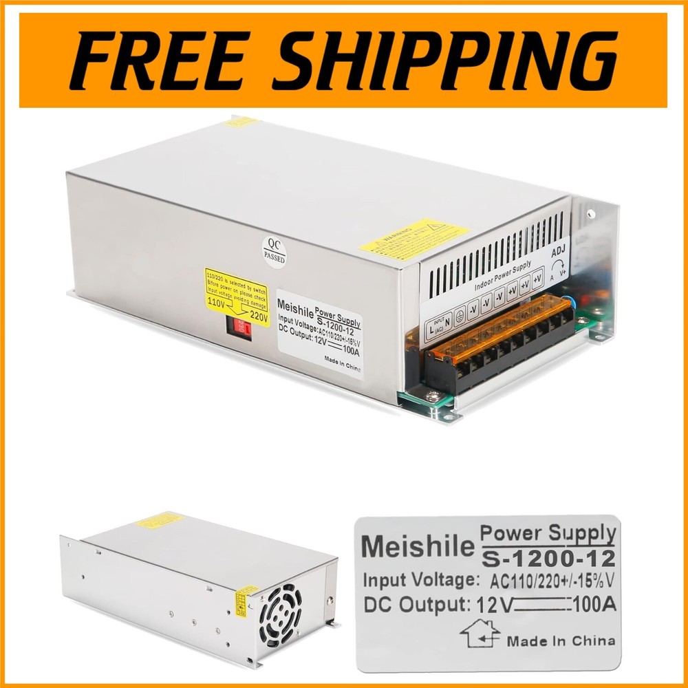 High-Efficiency 12V 100A Switching Power Supply Adapter - Versatile Applications