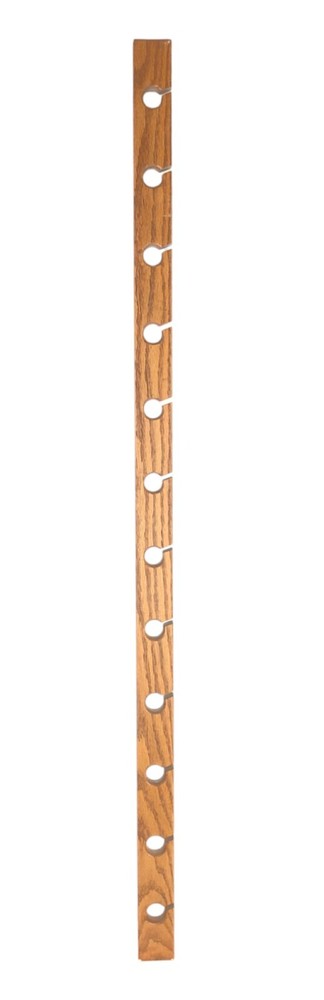 Handmade Oak Hat Rack Baseball Cap Rack Holds 12 Caps