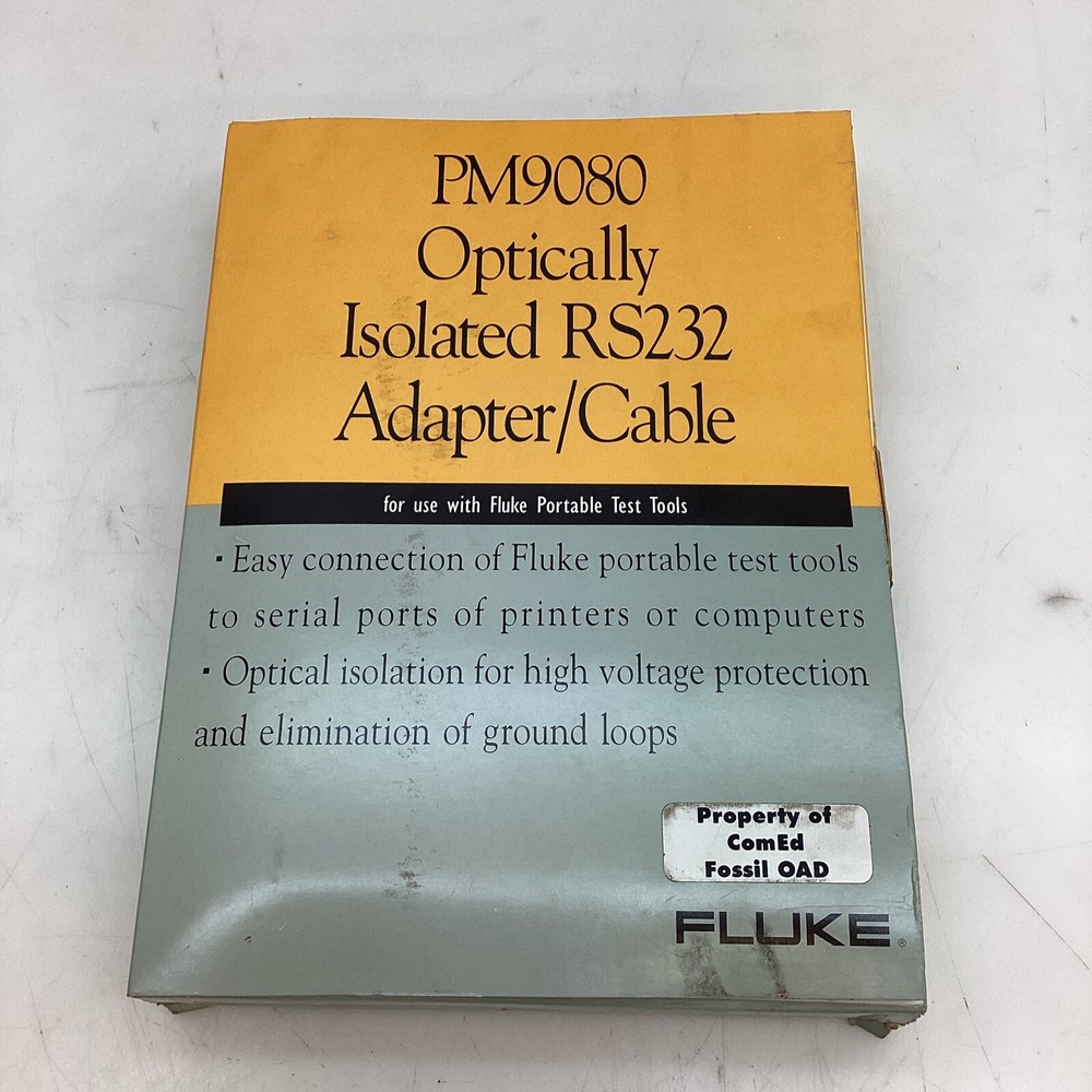 FLUKE PM 9080 OPTICAL INTERFACE RS 232-C