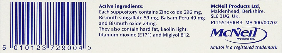 Anusol Suppositories 24