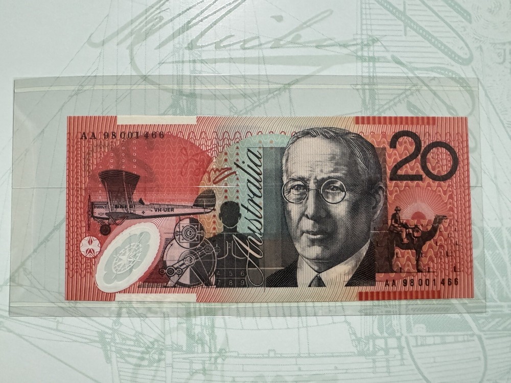 1998 Australia McFarlane/Evans Deluxe UNC Polymer Note Set $5-$100 #1466