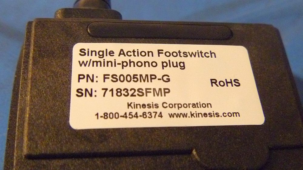 Kinesis Savant Elite Control Module FSMJ2-USB,Programable,Foot Switch,New in Box