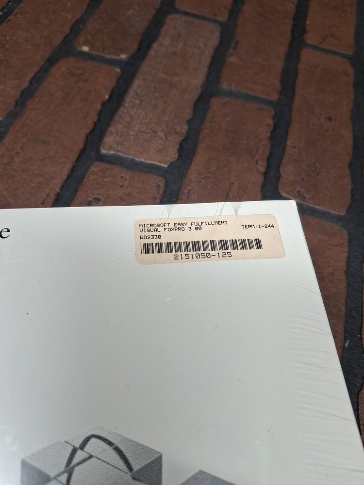 Microsoft Visual FoxPro 3.0 Windows Users Guides vintage SEALED