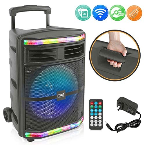 Portable Bluetooth PA Speaker System - 600W Bluetooth Speaker Portable 10 Inch