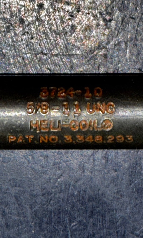 HELI-COIL 5/8-11 Thread Insert Hand Installation Tool Threaded Mandrel 3724-10