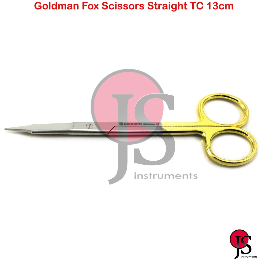 Goldman Fox Scissors Straight TC Operating Dissection Suture Tissue Surgical