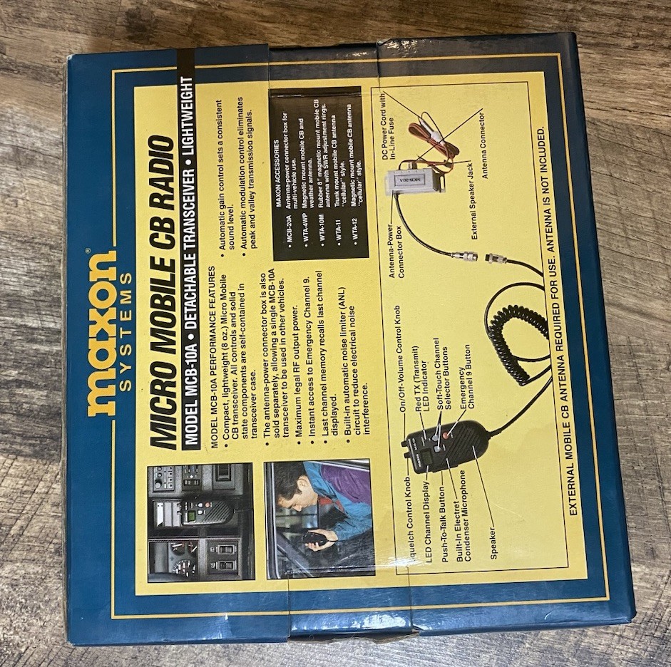 MAXON MCB-10A MICRO MOBILE CB RADIO / 40