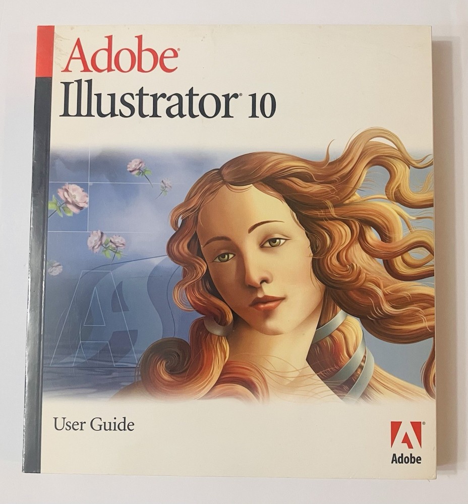 Adobe Illustrator 10 Mac Upgrade CD Set w/ Sealed User Guide & Extras, Vintage