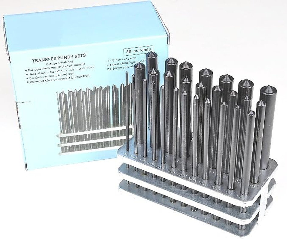 33 Pcs. 1/2-1 Transfer Punch by 64Th Set Punches Machinist Thread Tool