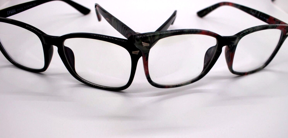 2-PACK EPHIU BLUE LIGHT BLOCKING GLASSES BLACK+MARBLE