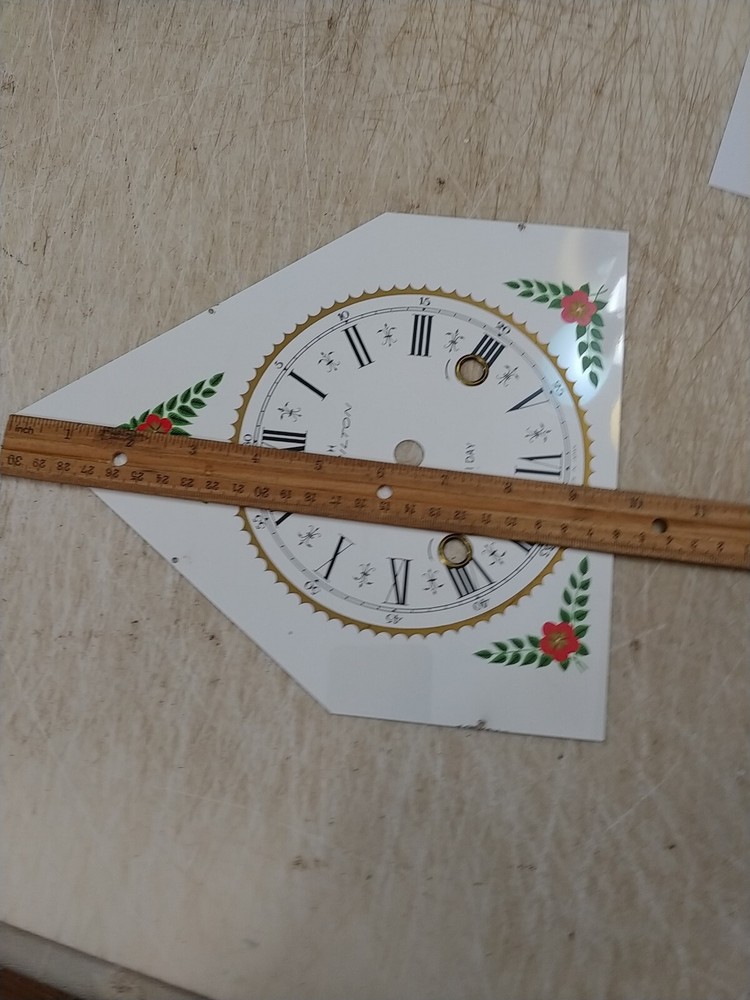 HAMILTON GOTHIC STEEPLE CLOCK METAL DIAL