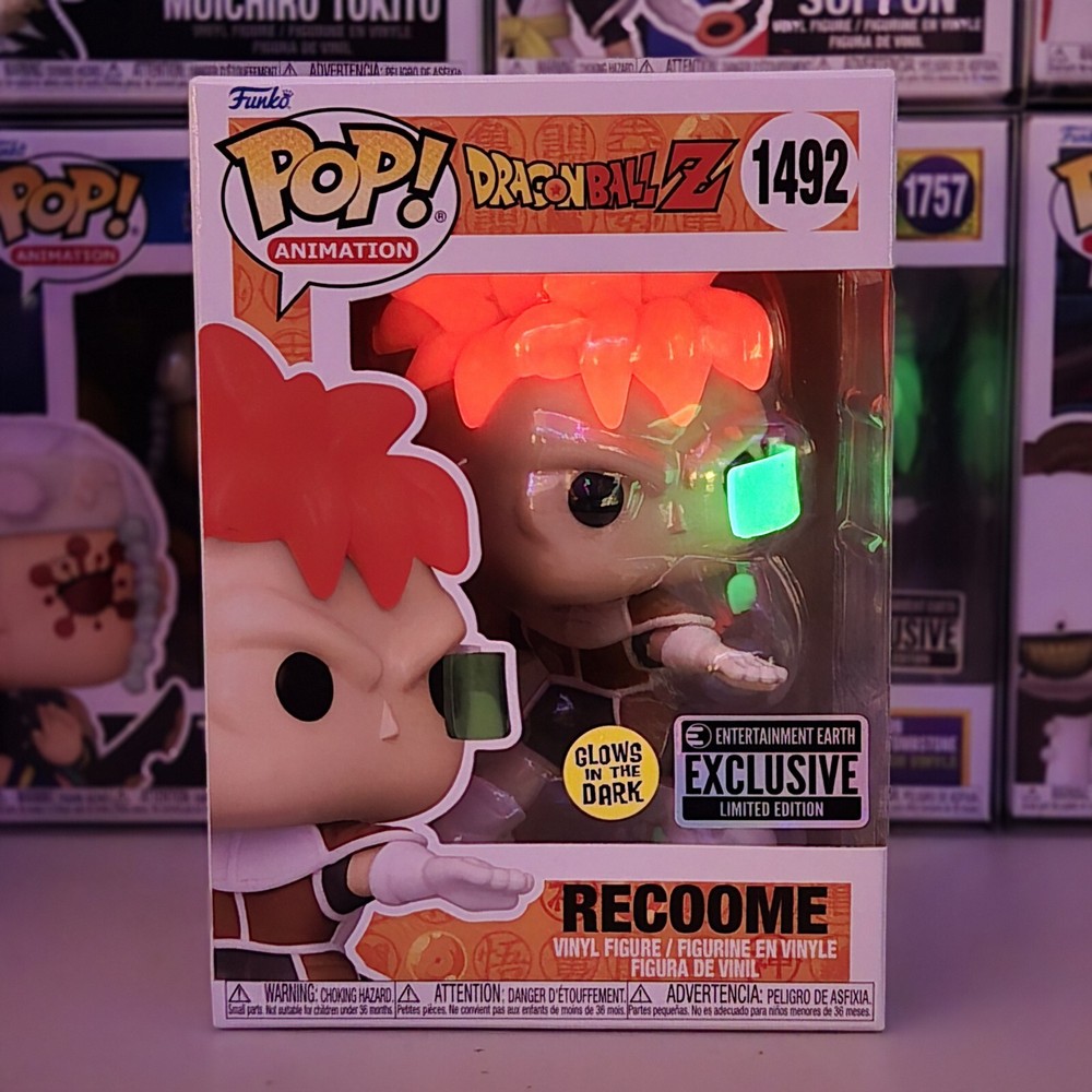 Funko Pop! DBZ - Recoome (GITD) EE Exclusive #1492 And Pop Protector