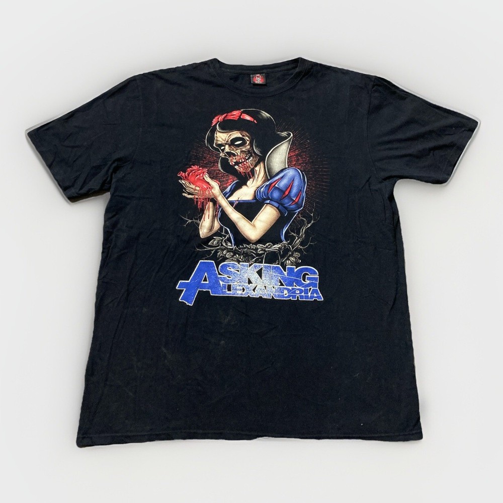 RARE VINTAGE Asking Alexandria British ROCK Band EXCELLENT Graphics Shirt 2XL