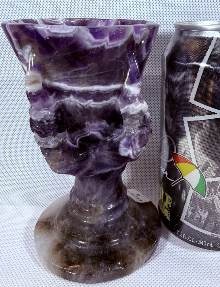 AMETHYST (CHEVRON) EAGLE CLAW GOBLET