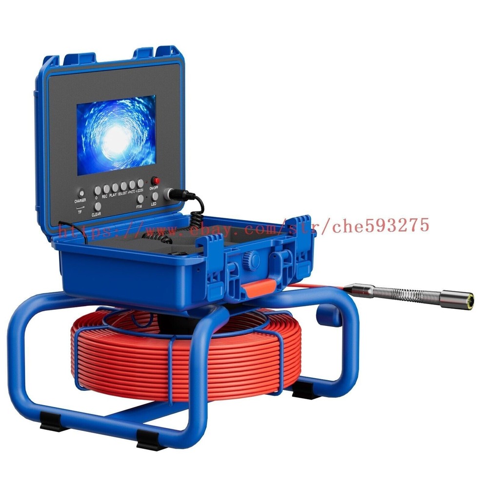 Sewer Inspection Camera with Meter Counter Pipe Drain Camera Self Leveling DVR