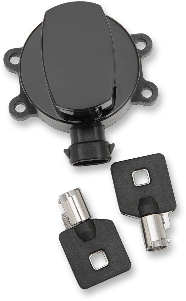 DRAG SPECIALTIES Side Hinge Ignition Switch Gloss Black E21-0214GB