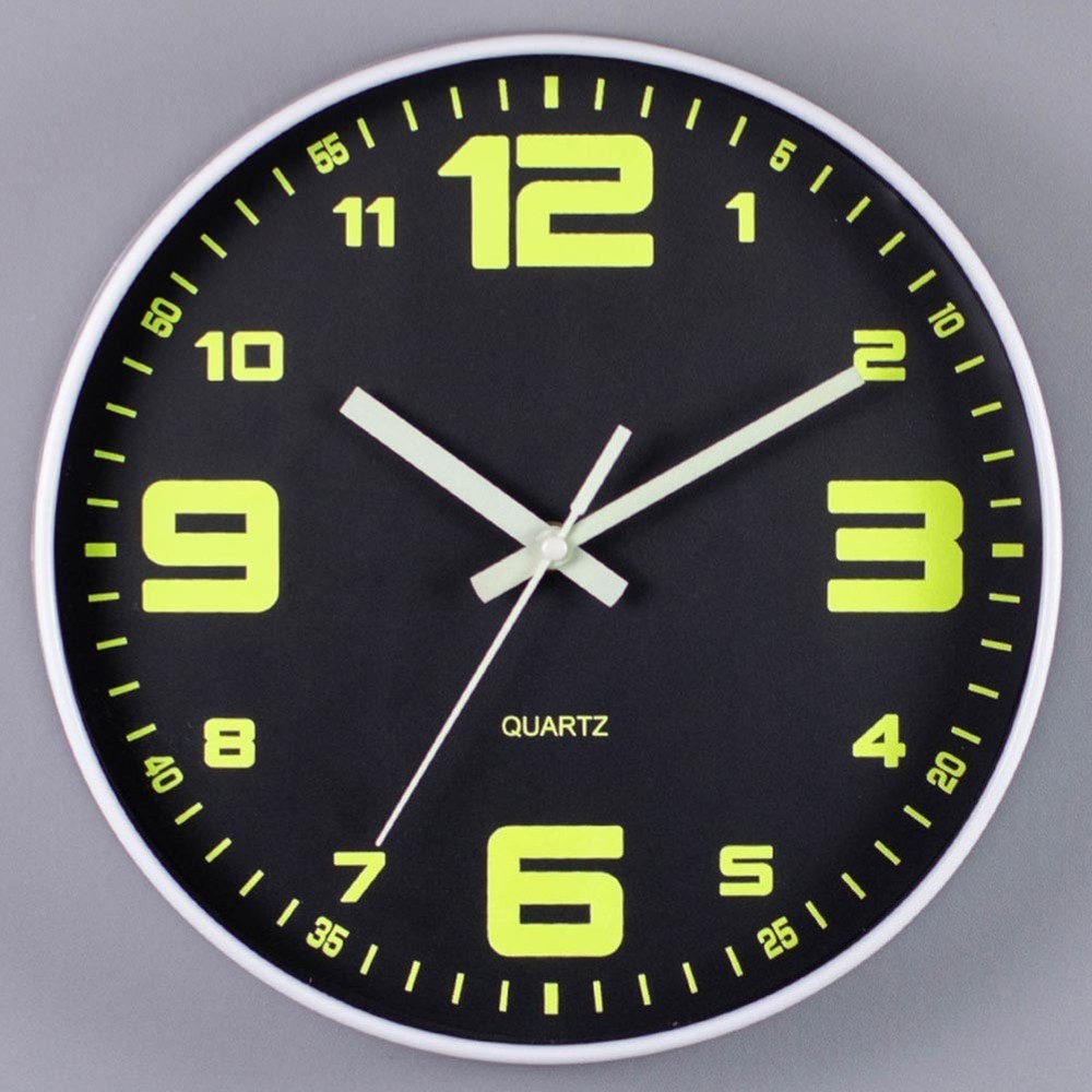 High Visibility 30CM Luminous Wall Clock Suitable for Various Settings