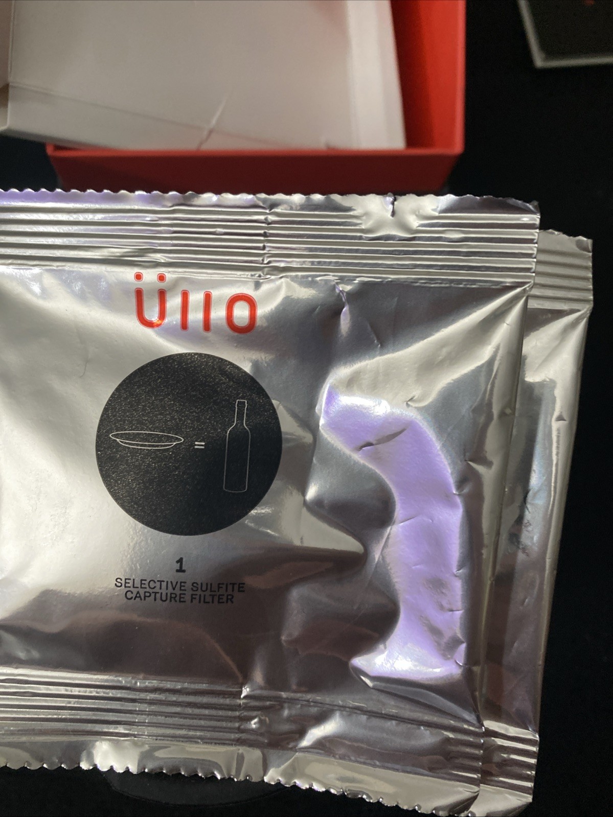 Ullo ORIGINAL Wine Purifier/ Aerator with 4 Filters, 1 Base & Travel Bag "NOB "