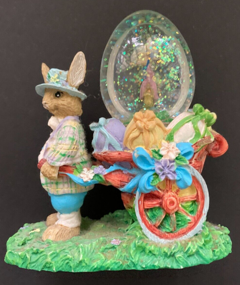 Easter Bunny Snow Globe