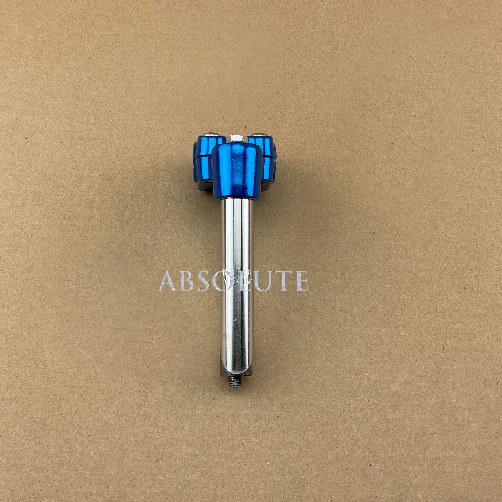 BLUE ALLOY 7/8" 22.2MM OLD SCHOOL BMX BIKE 4 BOLT QUILL STEM CRUISER BICYCLE.