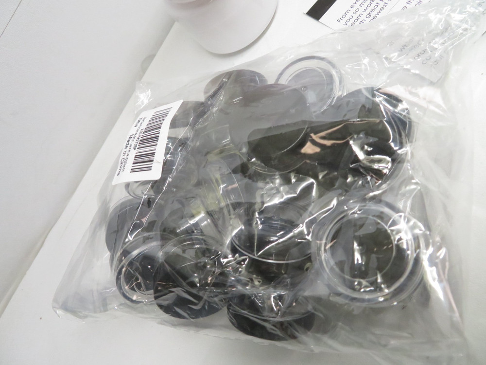 Sample Jars Tiny Makeup Sample Containers 10Gr 19pcs & 4 Ounce 6pc White Jar *