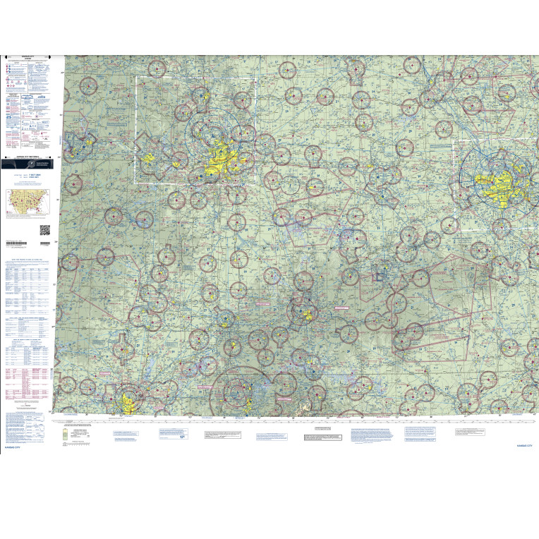 FAA Chart: VFR Sectional Chart Kansas City - Always Current - Select Cycle Date
