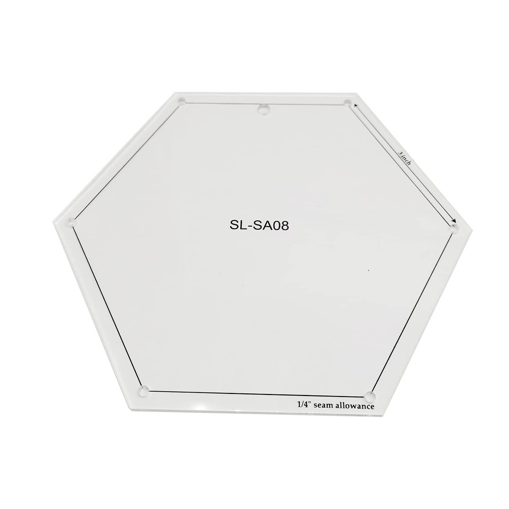 Mini Hexagon Quilting Template Set for Sewing Machine 8pcs per Set