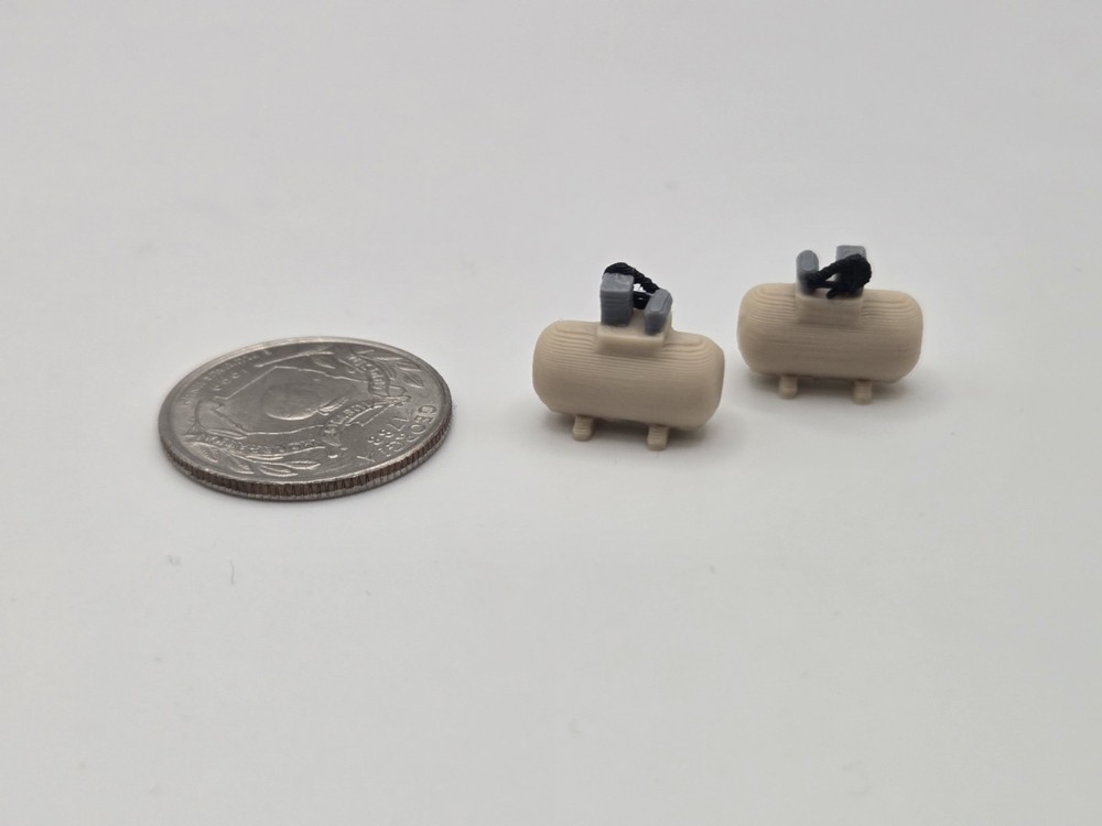 1/64 Scale Small Shop Compressor *2 Pack* in Tan