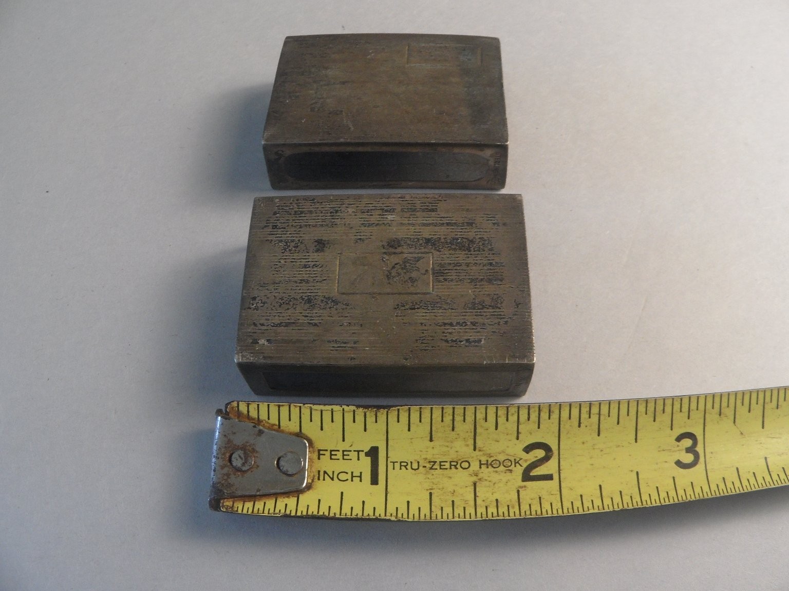 Vintage Sterling Silver Matchbox Covers 2-Piece Set Art Deco 21.7g