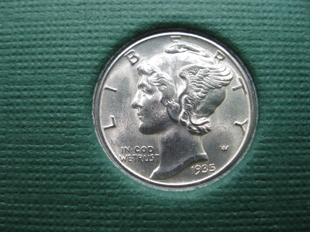 1935 P US Silver Mint Set Gem Brilliant Uncirculated!
