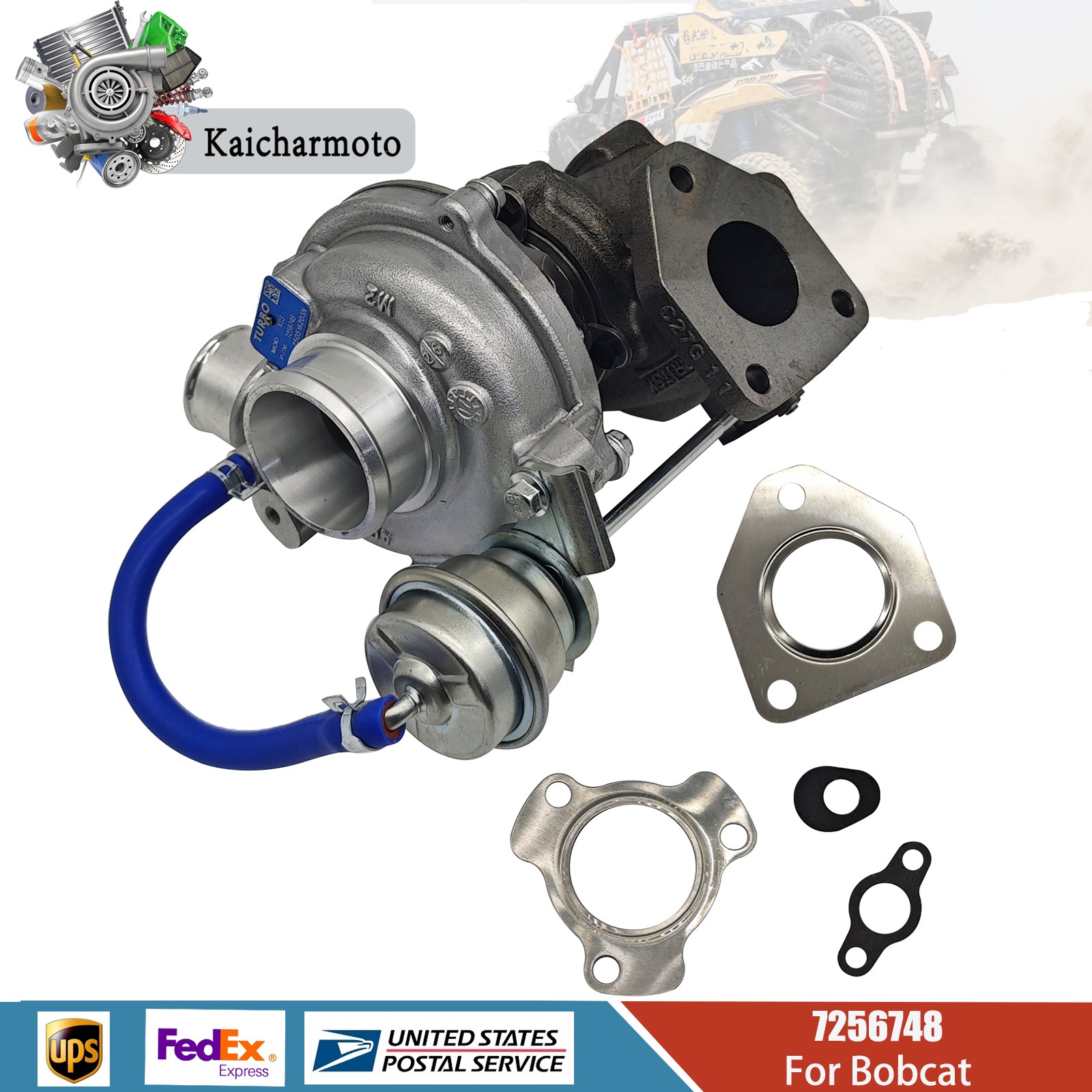 7256748 Turbocharger For Bobcat S740 S750 S770 T740 T750 T770 T870 Doosan D34 US