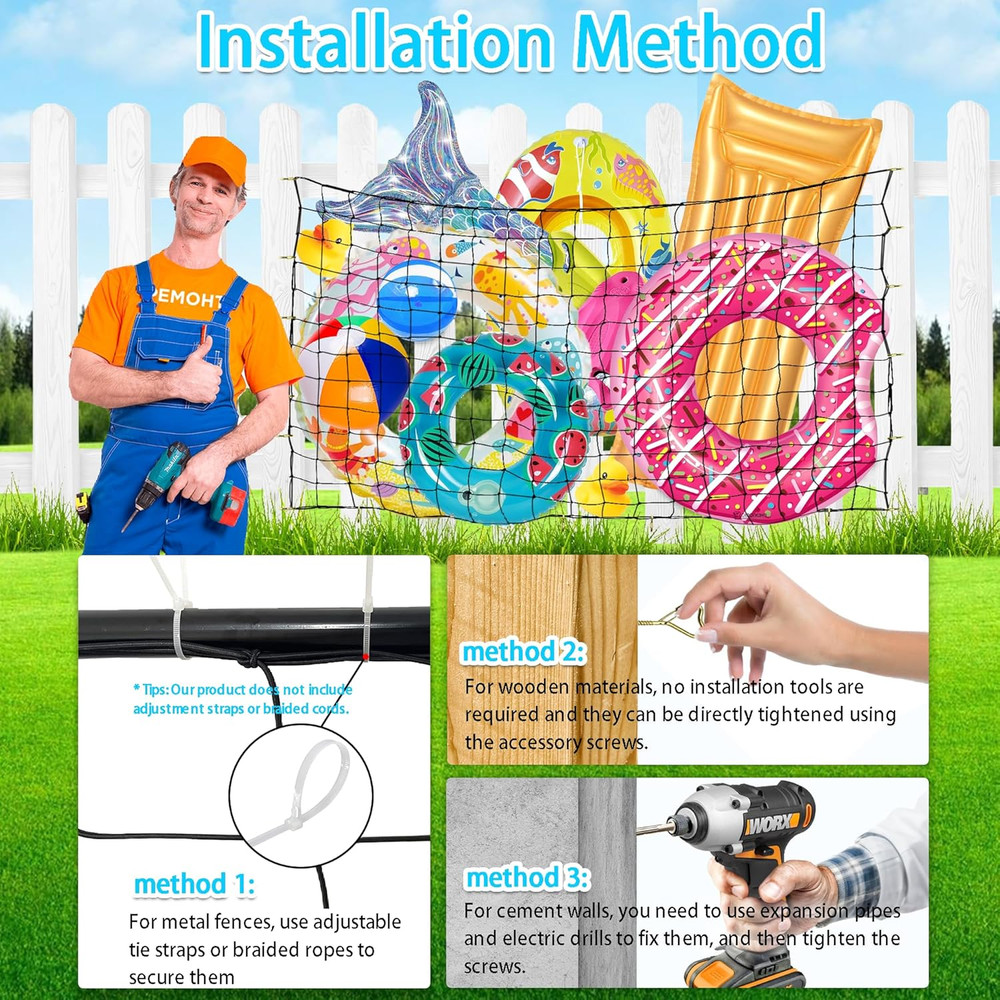 Extra Large Pool Toy Float Storage Net