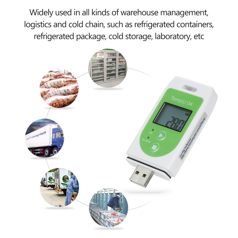 KKmoon Data Logger Multi-use USB Datalogger Reusable TEMP N2O7