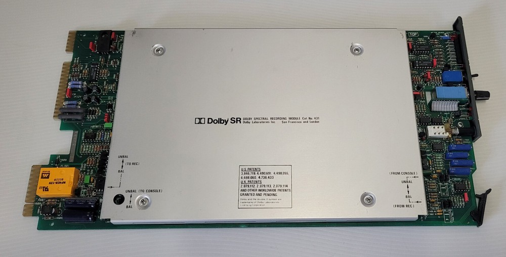 Dolby SR Module Cat No 431 Noise Reduction Module